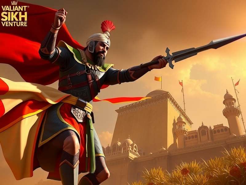 Sikh Warrior in Combat